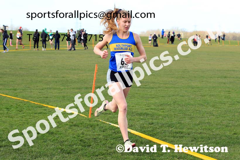 Womens under-20s 2022 Northern Cross Country Champs., Pontefract. Photo: David T. Hewitson/Sports for All Pics